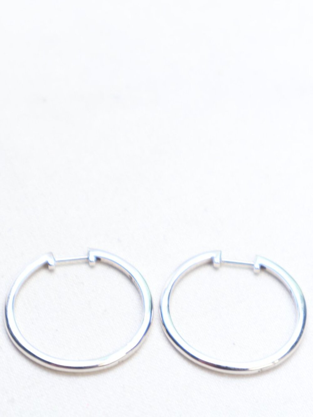 Ana Luisa .925 Sterling Silver Medium Slim Endless Hoop Earrings $95